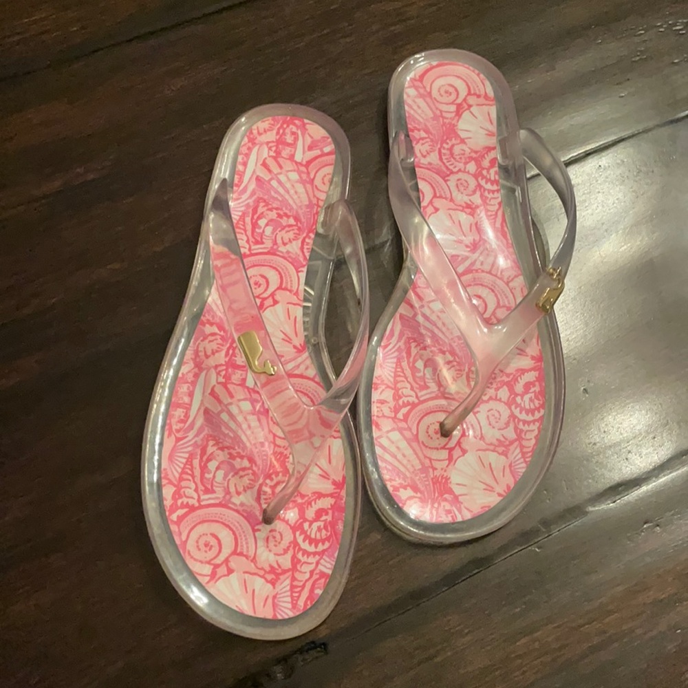 Vineyard Vines Clear Flip Flops